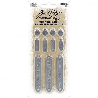 Idea-ology Tim Holtz Christmas 2025 - Word Plaques + Tags